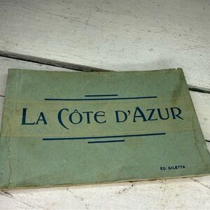 Antique RARE 1910's LA Cote D'Aaur 19 Postcards Book French Riviera France Levy